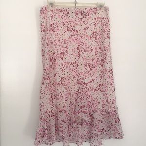 New York & Co flower printed skirt size 6 NWOT